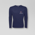 Langarm Shirt , dunkelblau oder weiß